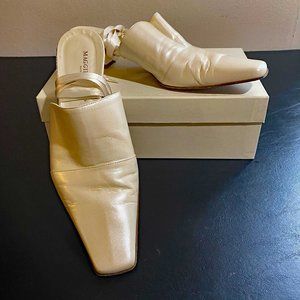 Maggies Shoes - Champagne Colored Wedding Slippers - Sz 42, US 10.5